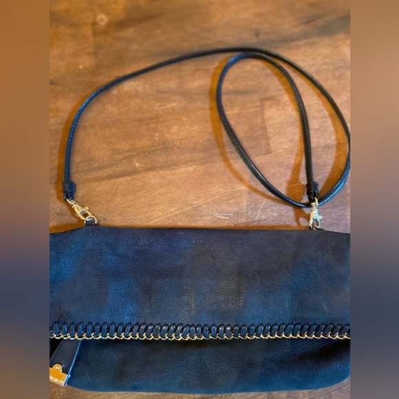 💥ANTONIO MELANI SUEDE LEATHER Fold-over Crossbody Bag💥 - Picture 5 of 16